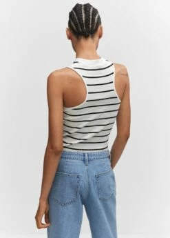 Top Rayures Col Montant 8 Top Rayures Col Montant -New Trendy Shop 57012885 01 R