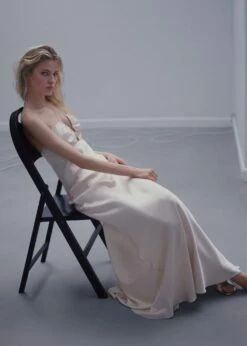 Robe Satinée à Bretelles Croisées -New Trendy Shop 57013277 05 D6