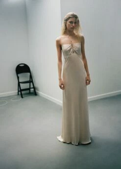 Robe Satinée à Bretelles Croisées -New Trendy Shop 57013277 05 D7