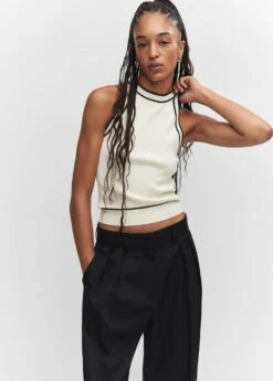 Top Maille Détails Contrastants -New Trendy Shop 57013783 05