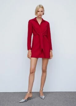 Robe Chemise Détail Nœud 10 Robe Chemise Détail Nœud -New Trendy Shop 57013802 70 99999999 01