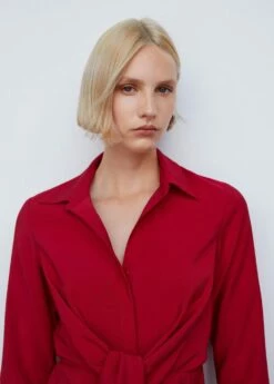 Robe Chemise Détail Nœud 12 Robe Chemise Détail Nœud -New Trendy Shop 57013802 70 D1