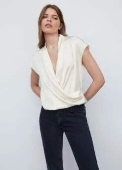 Blouse Croisée Sans Manches