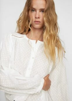 Blouse Coton Plumetis -New Trendy Shop 57013817 02 D1