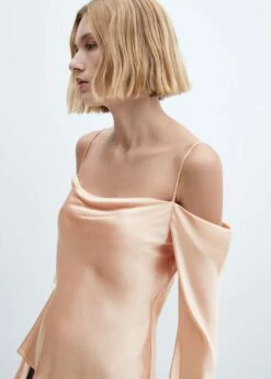 Blouse Satin Col Bénitier -New Trendy Shop 57013823 05 D1