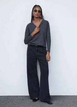 T-shirt Coton Col En V -New Trendy Shop 57014404 96 99999999 01