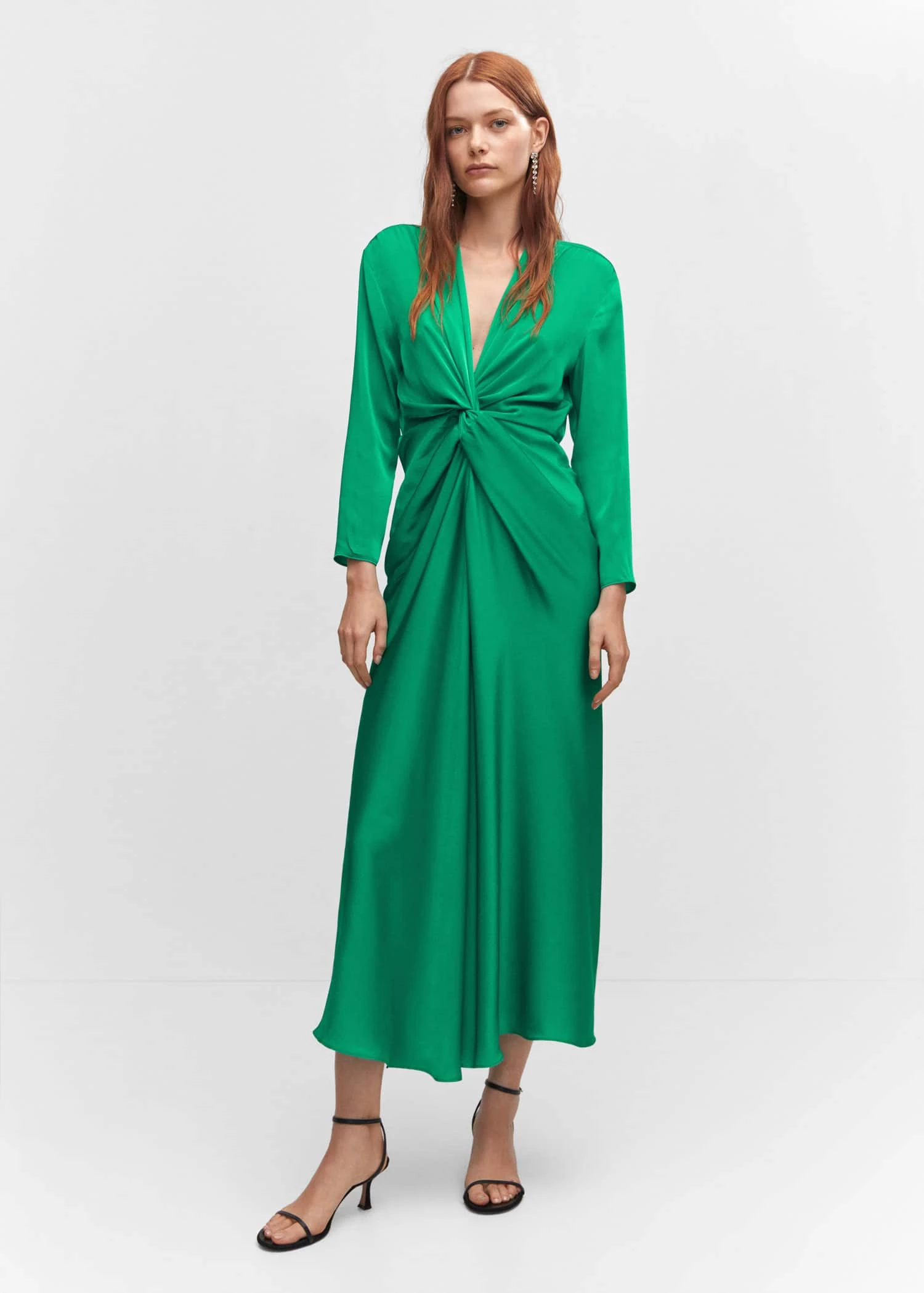 Robe Satinée Nœud 2 Robe Satinée Nœud – Image 2