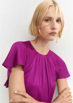 Robe Satinée à Détails Sur Le Dos -New Trendy Shop 57014436 65 D1