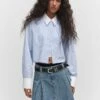 Chemise Crop Rayures
