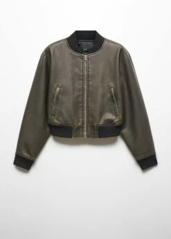 Veste Bomber Effet Usé -New Trendy Shop 57015138 30 B