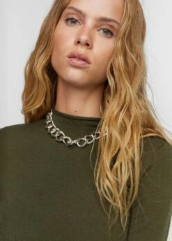 Robe Maille Ouverture Latérale -New Trendy Shop 57015796 37 D1