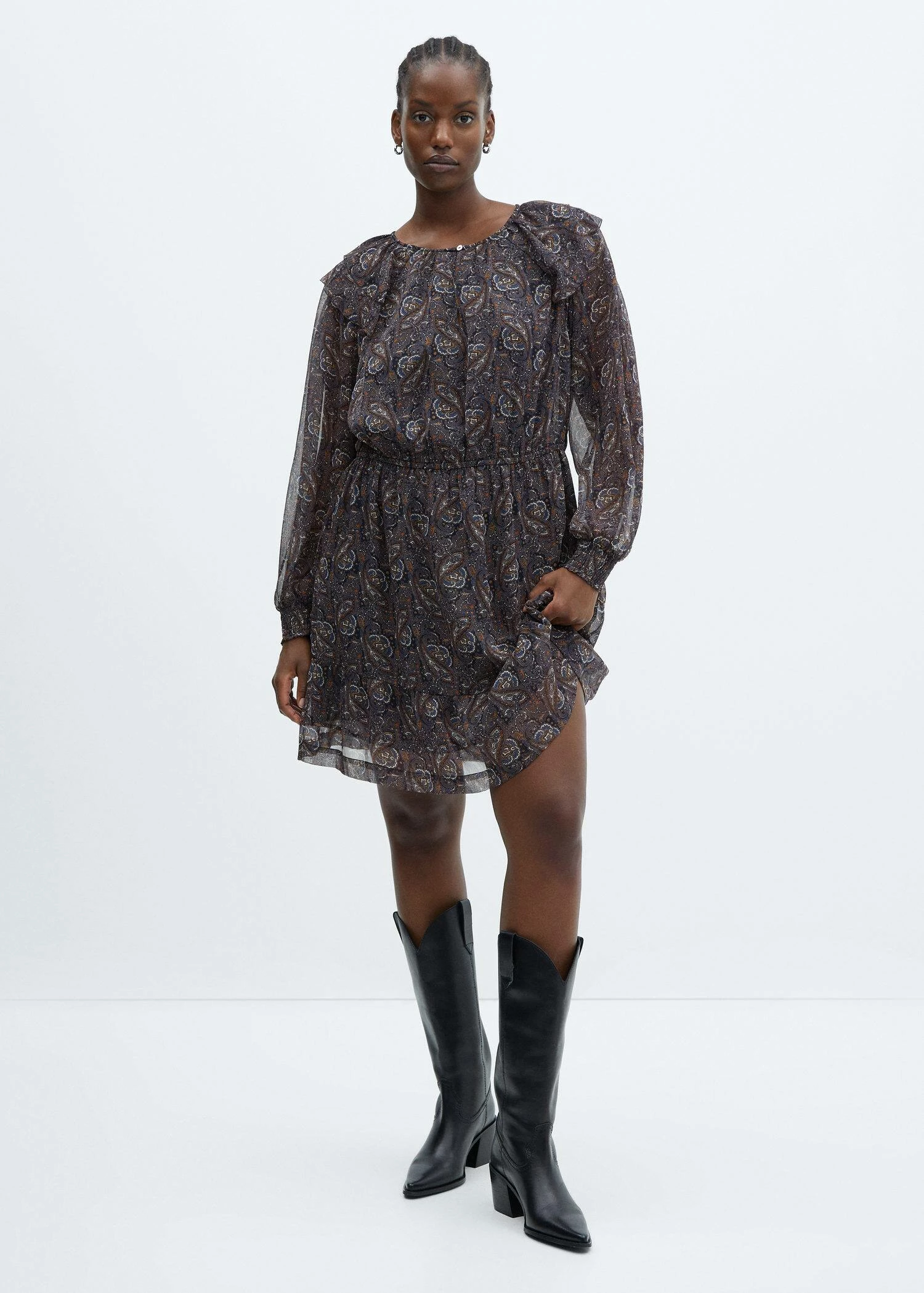 Robe Gaze Imprimée 5 Robe Gaze Imprimée – Image 5