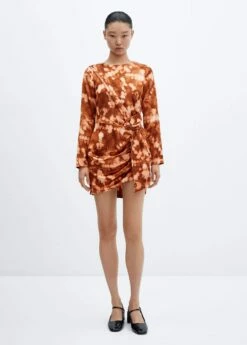 Robe Courte Drapée Tie And Dye -New Trendy Shop 57016026 30 99999999 01