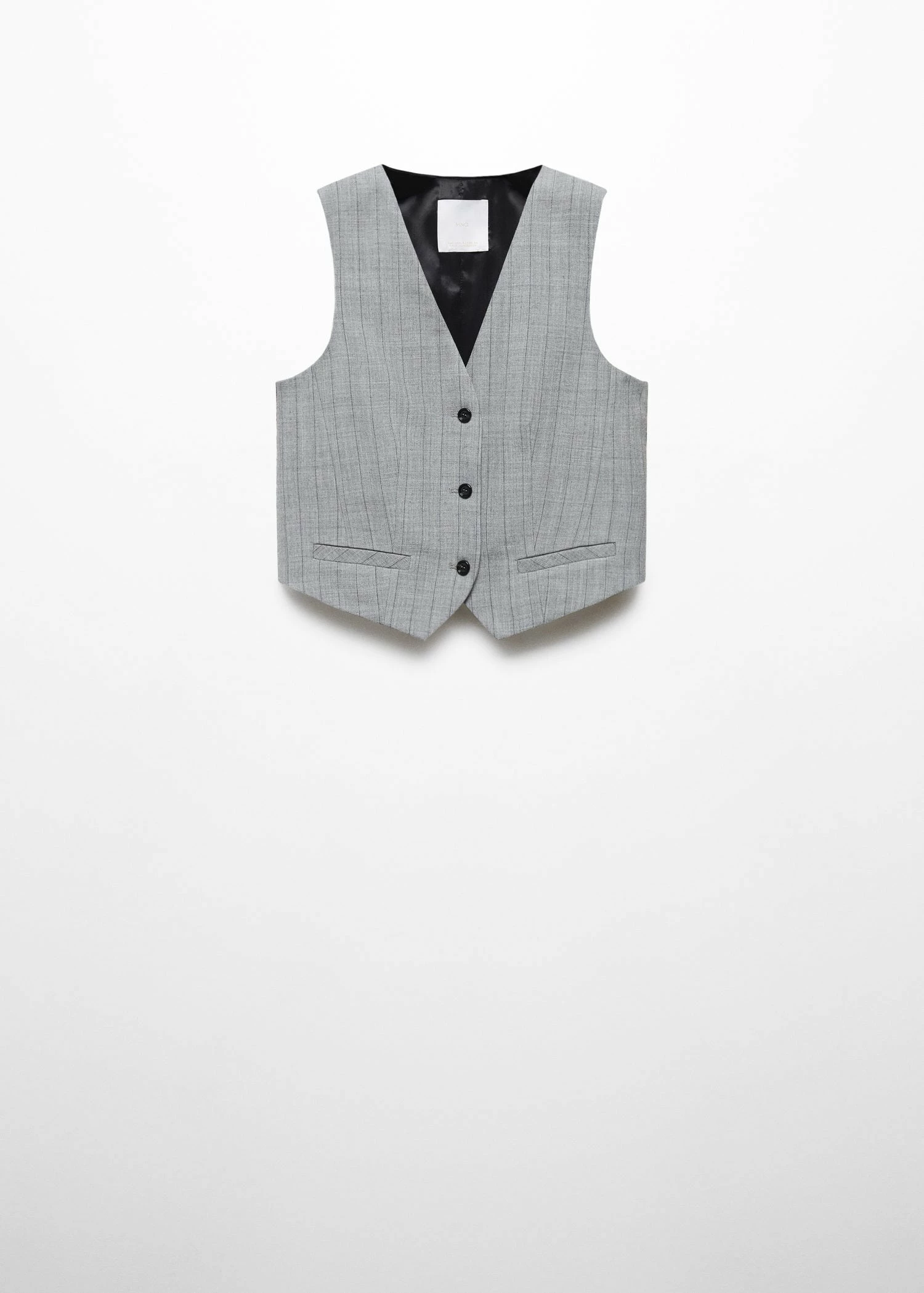 Gilet De Costume à Fines Rayures 6 Gilet De Costume à Fines Rayures – Image 6