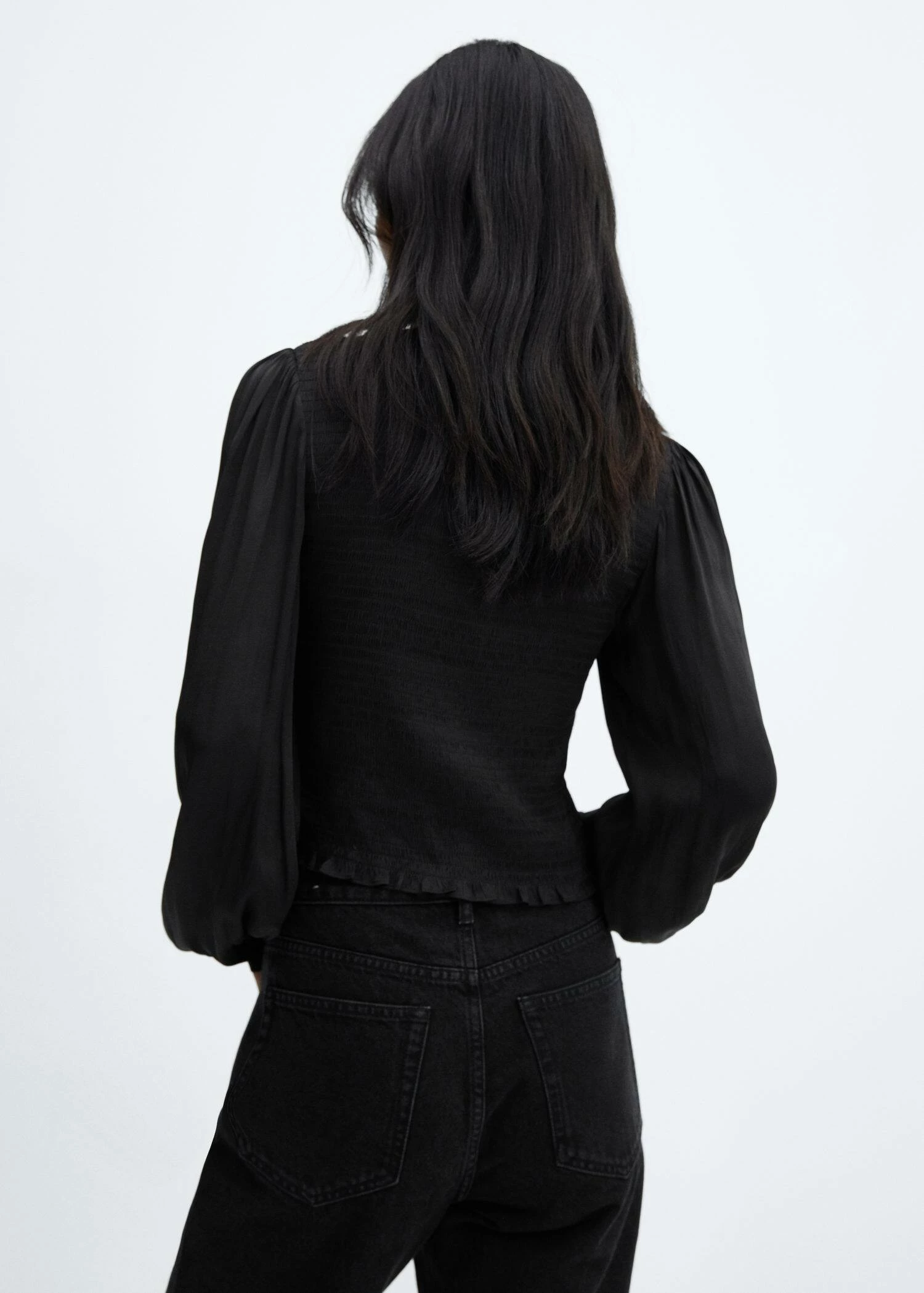 Blouse Froncée Satinée 3 Blouse Froncée Satinée – Image 3