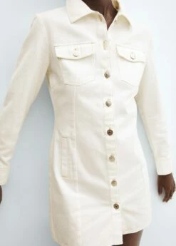 Robe En Jean Boutons -New Trendy Shop 57017123 02 D6