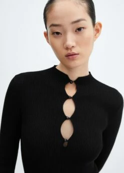 Robe Côtelée à Boutons -New Trendy Shop 57017756 99 D1