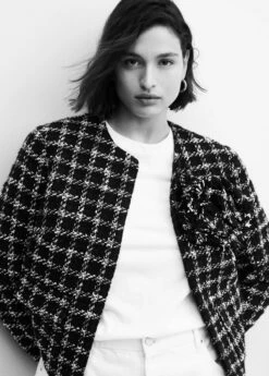 Veste Tweed Maxifleur -New Trendy Shop 57018279 99 D4