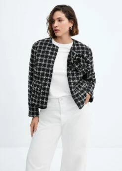 Veste Tweed Maxifleur -New Trendy Shop 57018279 99 D5