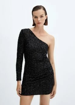Robe Asymétrique Sequins