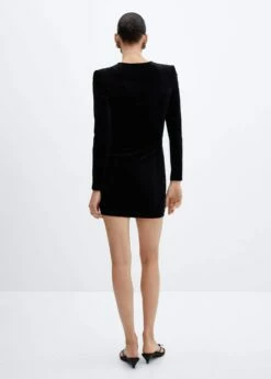 Robe Velours épaulettes -New Trendy Shop 57019111 99 R