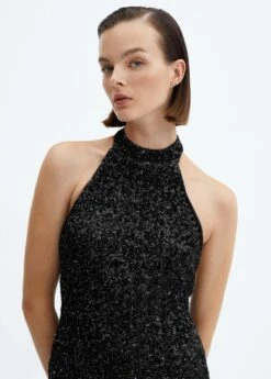 Robe Sequins à Emmanchures Américaines 26 Robe Sequins à Emmanchures Américaines -New Trendy Shop 57019112 99 D1