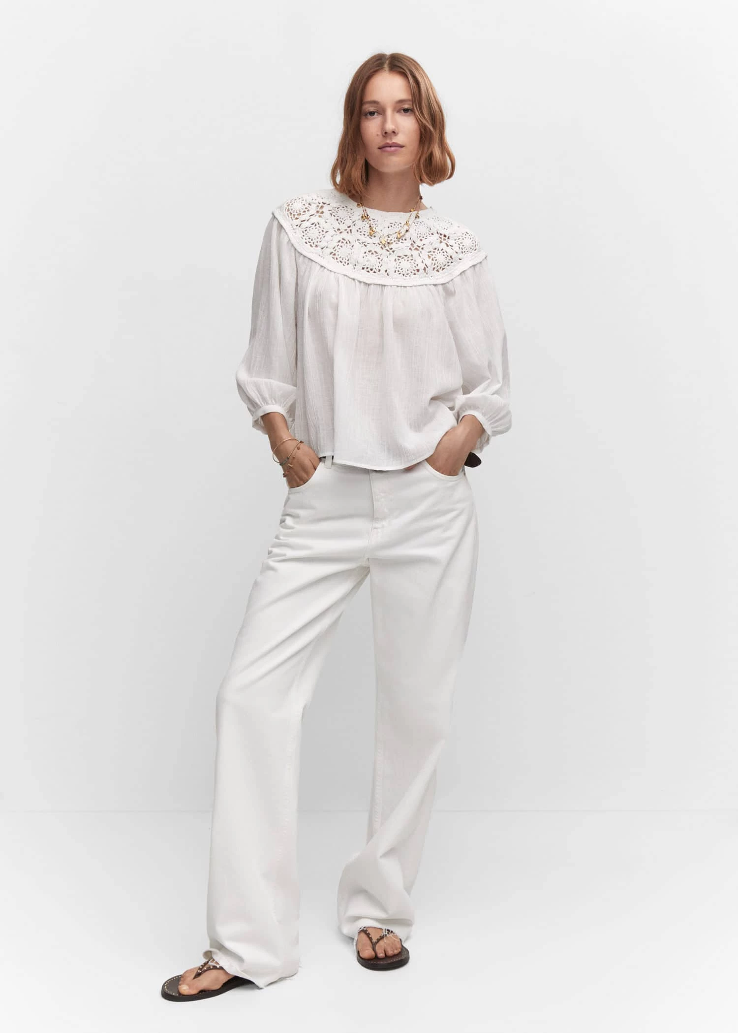 Blouse Empiècement Crochet 2 Blouse Empiècement Crochet – Image 2