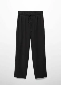 Pantalon Droit Fluide Nœud 30 Pantalon Droit Fluide Nœud -New Trendy Shop 57021176 99 B