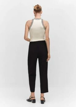 Pantalon Droit Fluide Nœud 22 Pantalon Droit Fluide Nœud -New Trendy Shop 57021176 99 R