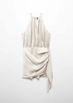 Robe Satinée Emmanchures Américaines -New Trendy Shop 57022884 90 B