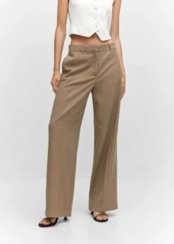Pantalon Wideleg Taille Basse -New Trendy Shop 57023805 35