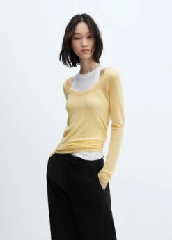 Pantalon Wideleg Taille Basse -New Trendy Shop 57023805 99 D1