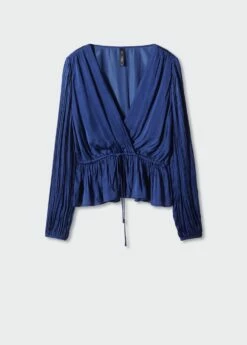 Blouse Cache-cœur Satinée -New Trendy Shop 57023808 57 B