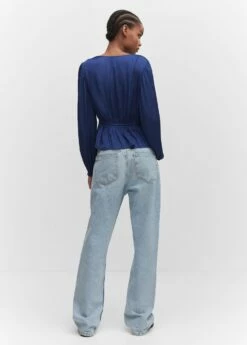 Blouse Cache-cœur Satinée -New Trendy Shop 57023808 57 R