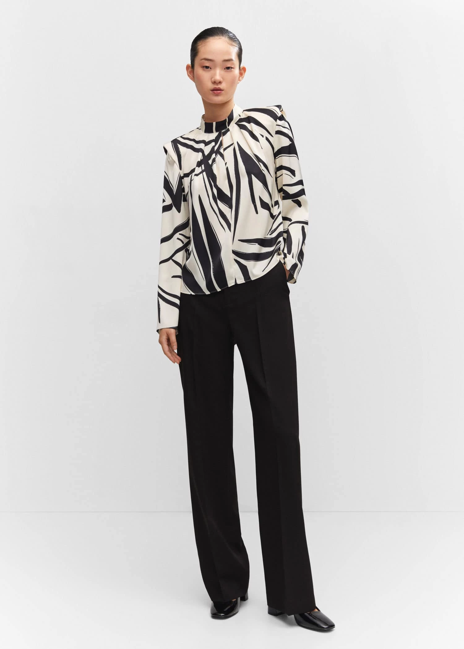 Blouse Imprimée épaulettes 2 Blouse Imprimée épaulettes – Image 2