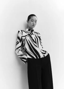 Blouse Imprimée épaulettes 11 Blouse Imprimée épaulettes -New Trendy Shop 57023809 02 D2