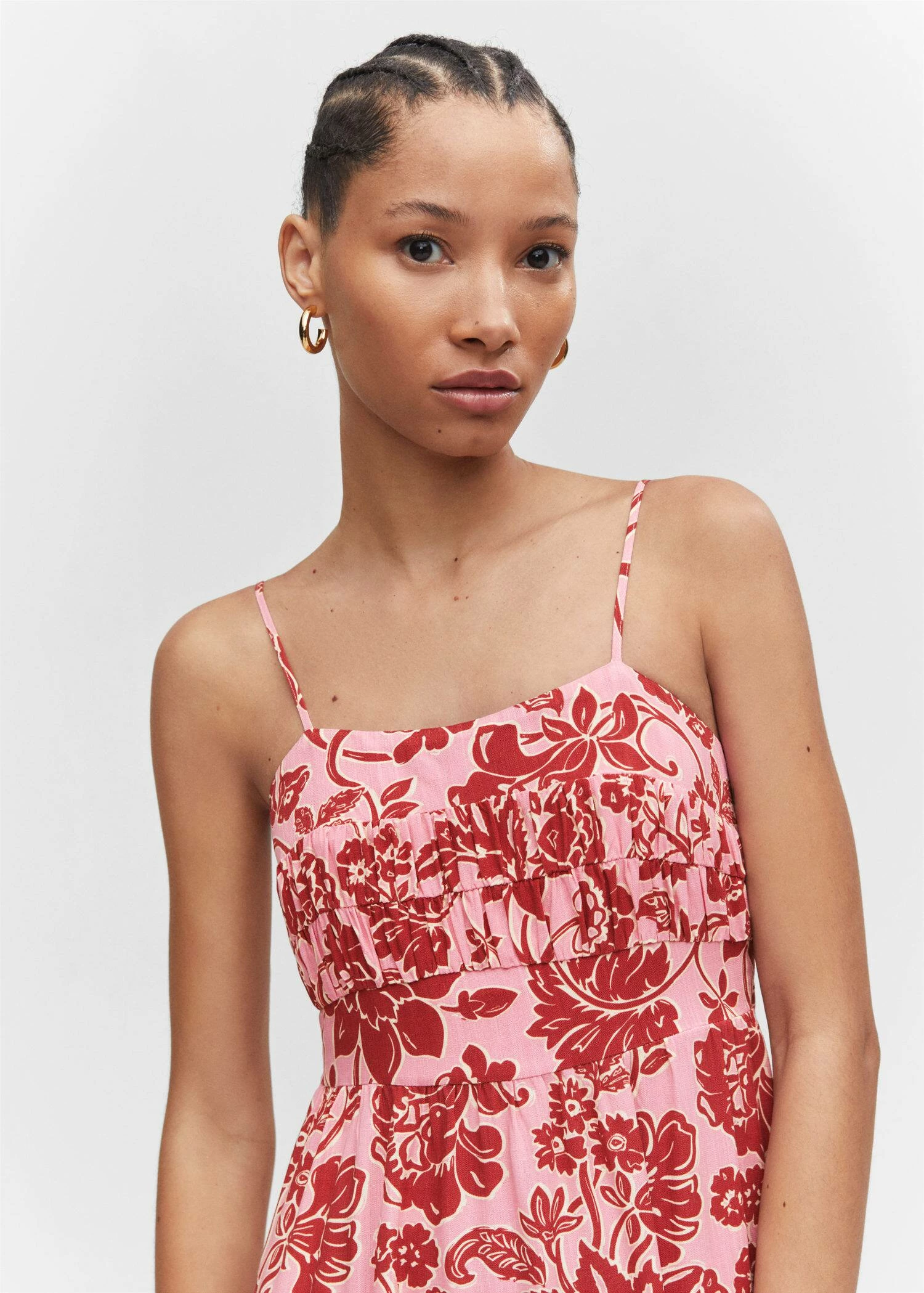 Robe Midi En Imprimé Fleuri 4 Robe Midi En Imprimé Fleuri – Image 4