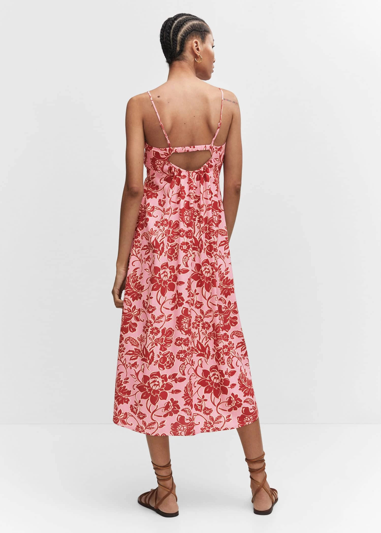 Robe Midi En Imprimé Fleuri 3 Robe Midi En Imprimé Fleuri – Image 3