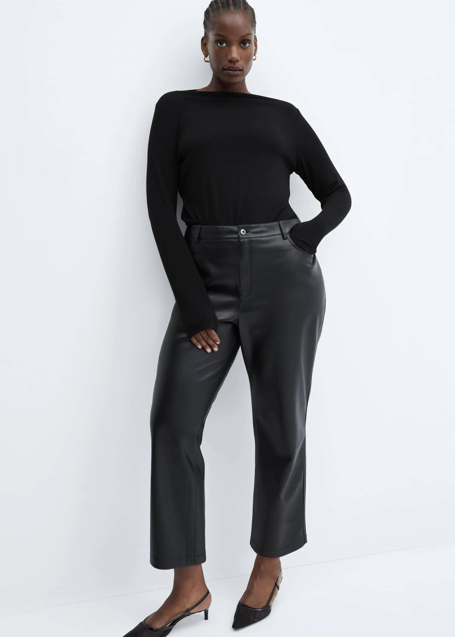 Pantalon Droit Similicuir 7 Pantalon Droit Similicuir – Image 7