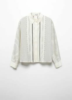 Chemise à Rayures Satinée -New Trendy Shop 57025791 02 B