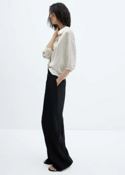 Chemise à Rayures Satinée -New Trendy Shop 57025791 02 D2