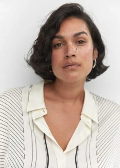 Chemise à Rayures Satinée -New Trendy Shop 57025791 02 D4