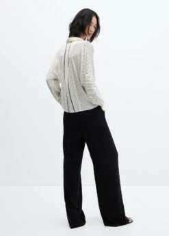 Chemise à Rayures Satinée -New Trendy Shop 57025791 02 R