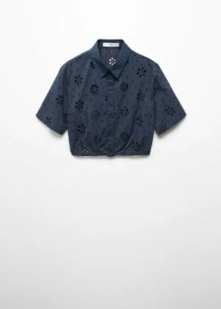 Chemise Brodée Crop -New Trendy Shop 57025794 56 B