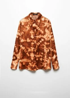 Chemise Satinée Effet Tie And Dye 11 Chemise Satinée Effet Tie And Dye -New Trendy Shop 57025812 30 B