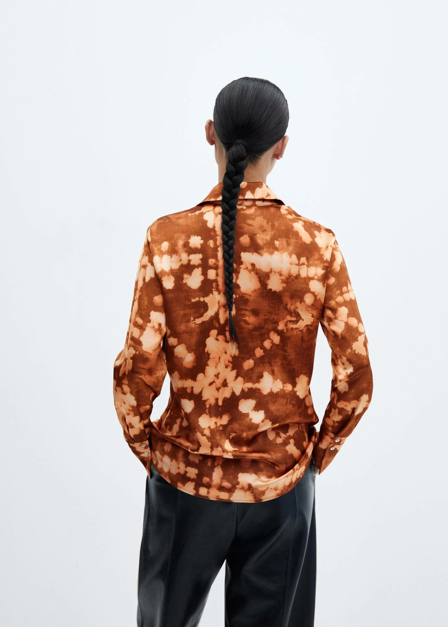 Chemise Satinée Effet Tie And Dye 3 Chemise Satinée Effet Tie And Dye – Image 3