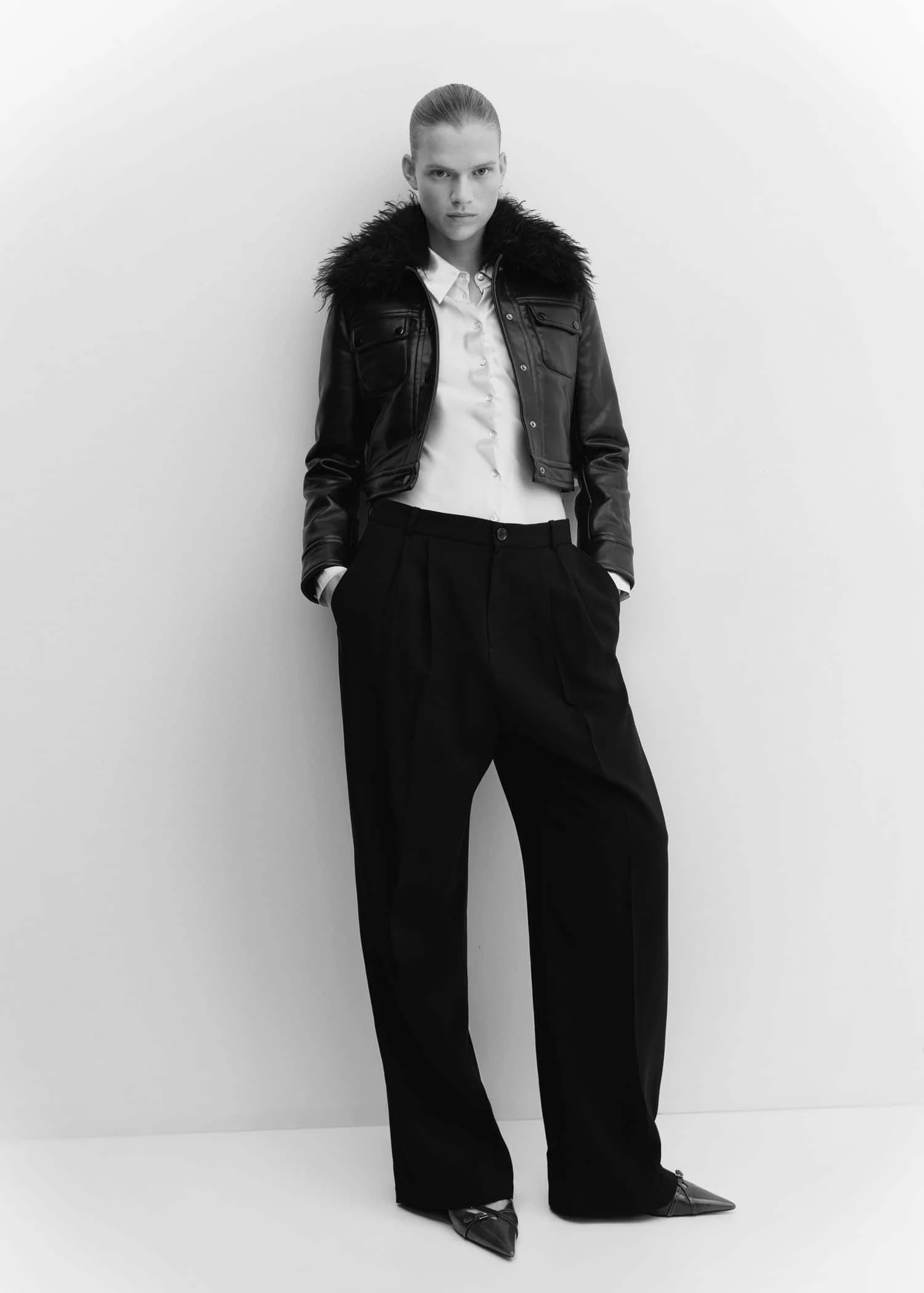 Veste Matelassée Col Fausse Fourrure 5 Veste Matelassée Col Fausse Fourrure – Image 5