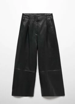 Pantalon Style Jupe-culotte Cuir Pinces 11 Pantalon Style Jupe-culotte Cuir Pinces -New Trendy Shop 57025988 99 B