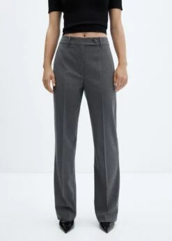 Pantalon Droit Bouton Latéral 30 Pantalon Droit Bouton Latéral -New Trendy Shop 57026727 92