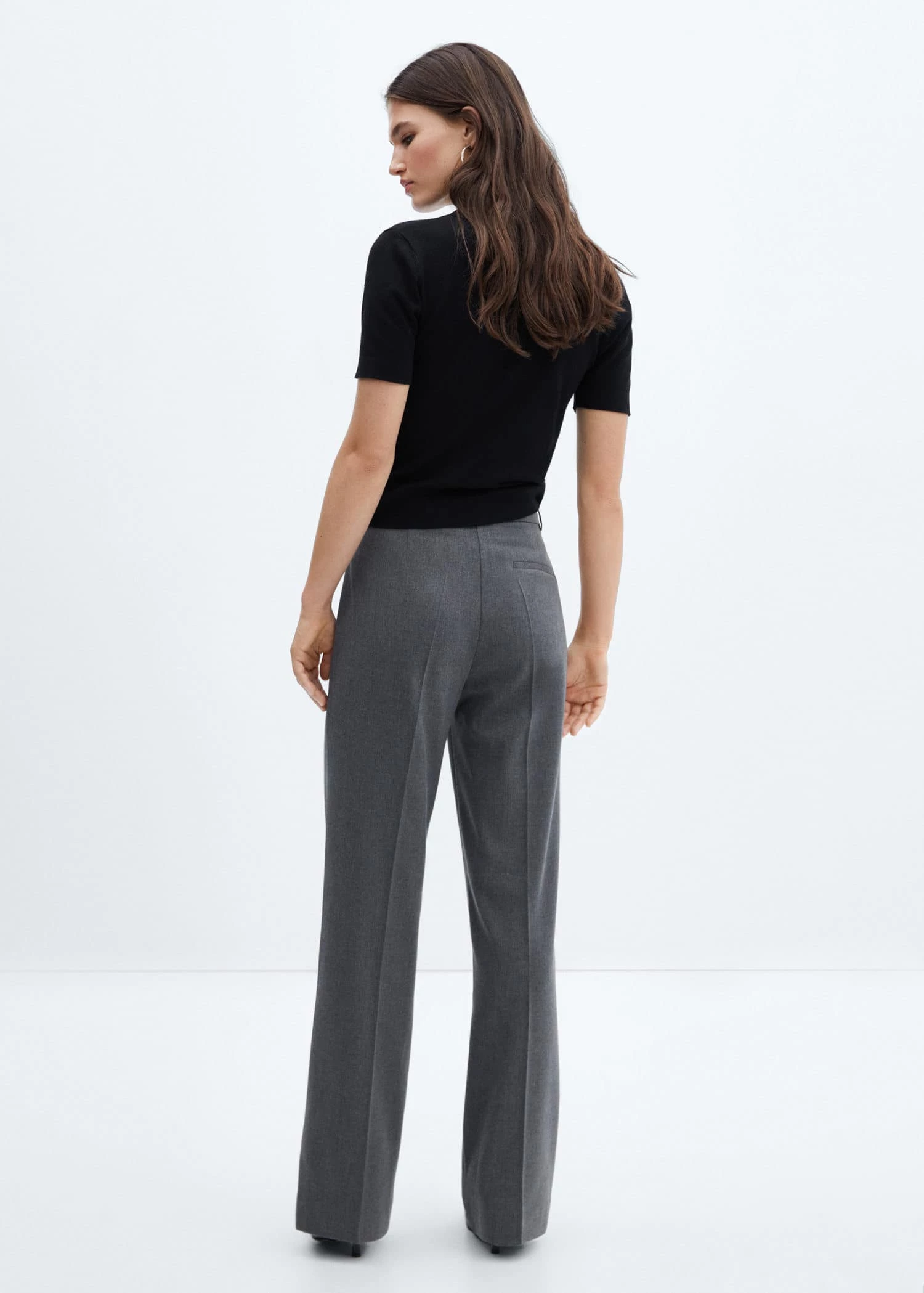 Pantalon Droit Bouton Latéral 14 Pantalon Droit Bouton Latéral – Image 14